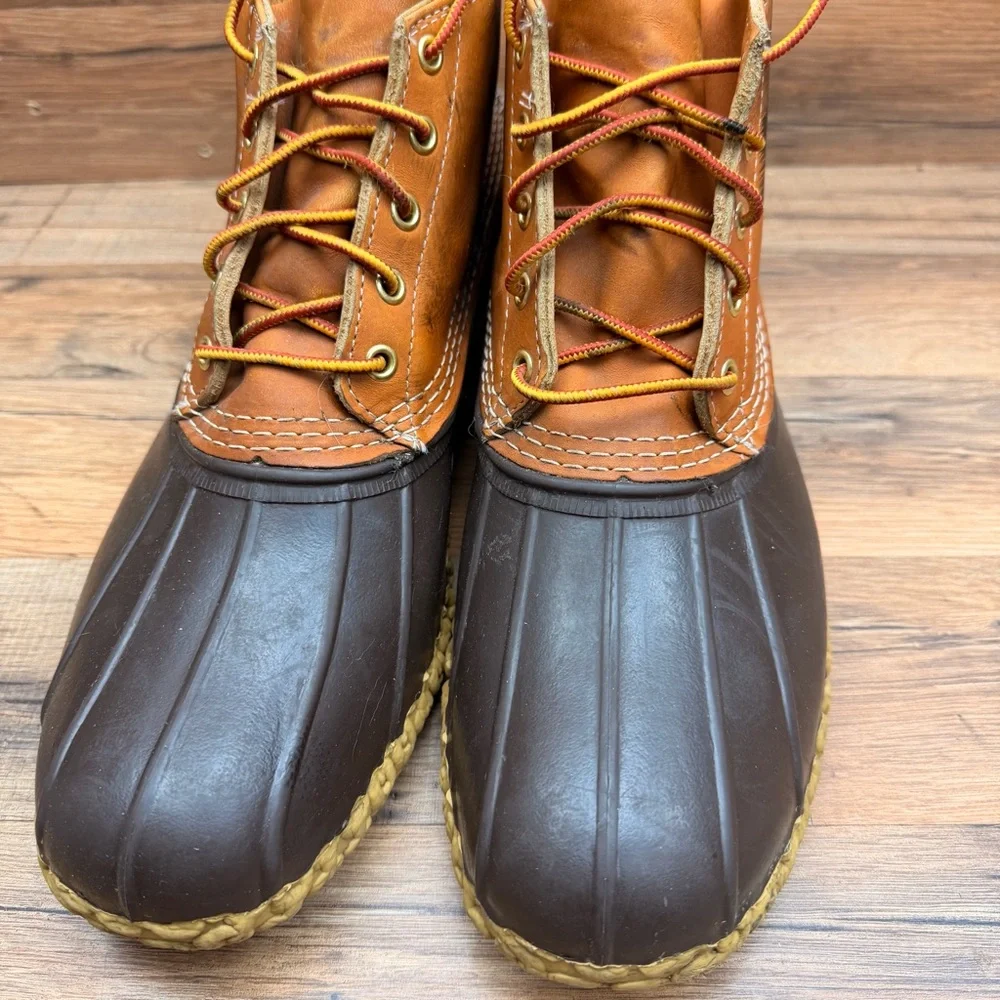 LL Bean Men's size 13 Brown and Tan Duck Boots